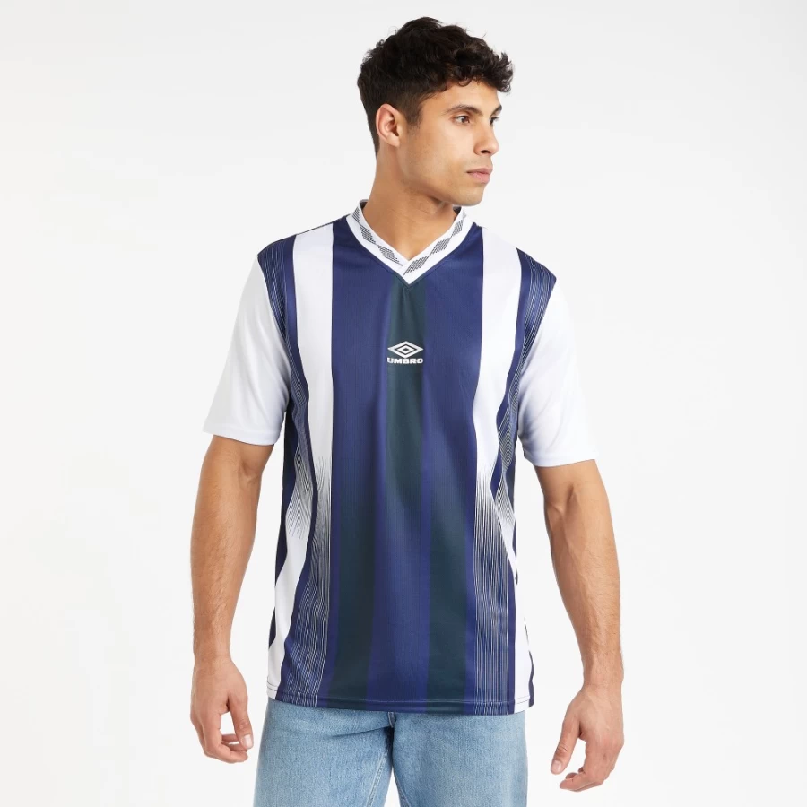 Umbro Men's Accra Midnight Sail/White Football Jersey