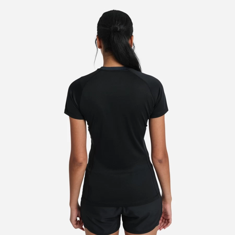 Umbro Women's Black Pro Training Printed Polyester T-Shirt
