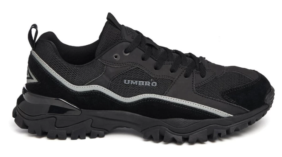 Umbro Men's Bumpy Sneakers in Black/Carbon/Neutral Gray - Comfortable Athletic Shoes
