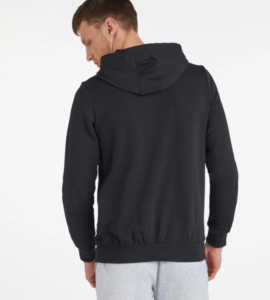 Umbro Men's Black Large Logo Loopback Hoodie