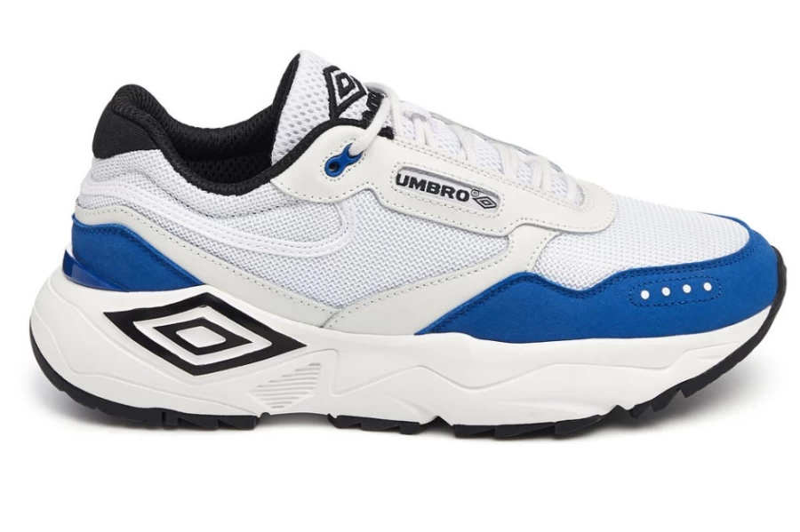 Umbro Men's Phoenix Sneakers in White, Black, Moonstruck & Royal - Lightweight Running Shoes