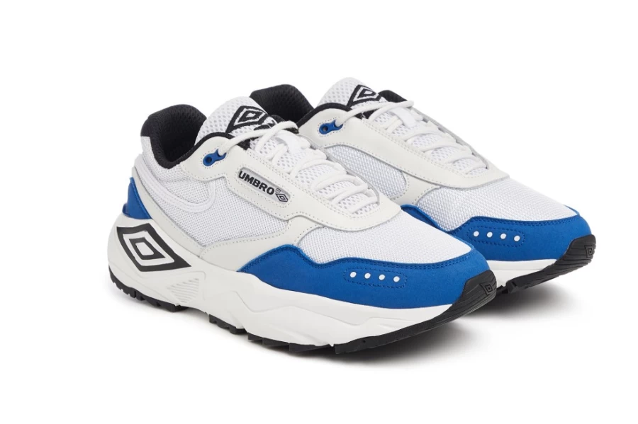 Umbro Men's Phoenix Sneakers in White, Black, Moonstruck & Royal - Lightweight Running Shoes