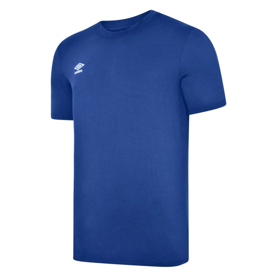 Umbro Kids Club Leisure Crew Tee - Royal Blue & White Casual T-Shirt for Children